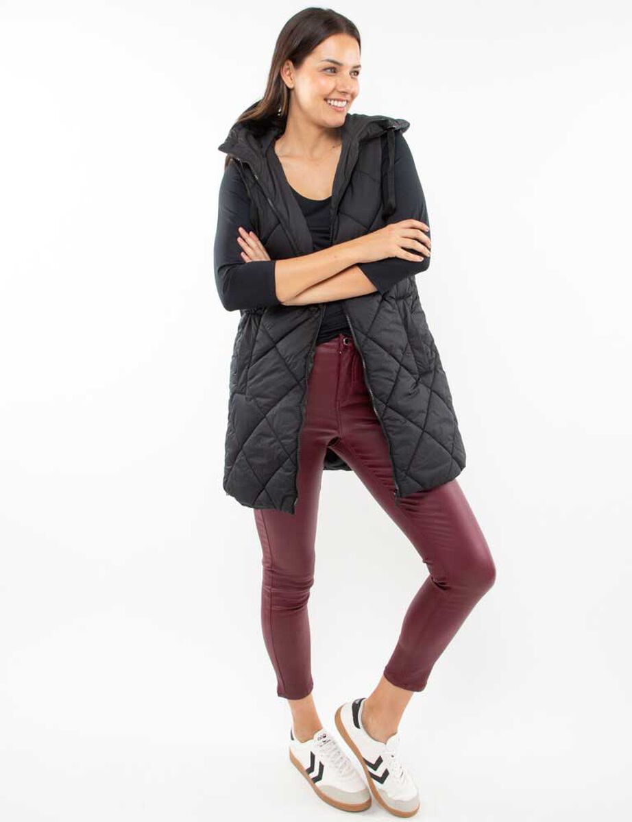 Parka Larga Sin Mangas Mujer Zibel