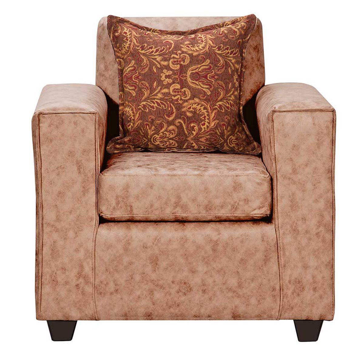 Juego de Living Black Factory Ezeiza Sof&aacute; 2 Cuerpos + Dos Sillones 1 Cuerpo Terracota