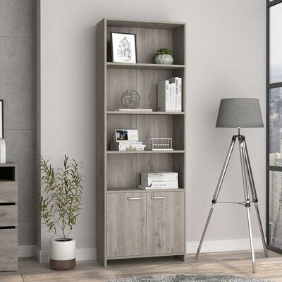 Imagen 1 del producto Biblioteca TuHome Lisa 1 Puertas Ceniza