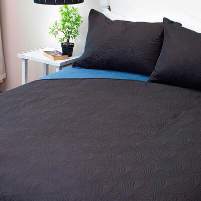 Imagen 1 del producto Quilt Doral 2 Plazas Negro y Azul Hotpress Bicolor