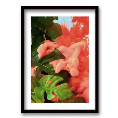 Cuadro Decorativo Retela Humo Hoja 70 x 50 cm