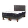 Cama Europea CIC Base Dividida 2 Plazas Grand Premium + Respaldo Kavery