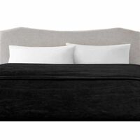 Frazada Illusions King Flannel Negro