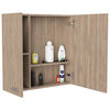 Combo Gabinete Espejo + Mueble Lavamanos + Mueble Auxiliar TuHome Bath 300