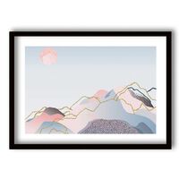 Cuadro Decorativo Retela Acuarela Mountains II 50 x 35 cm