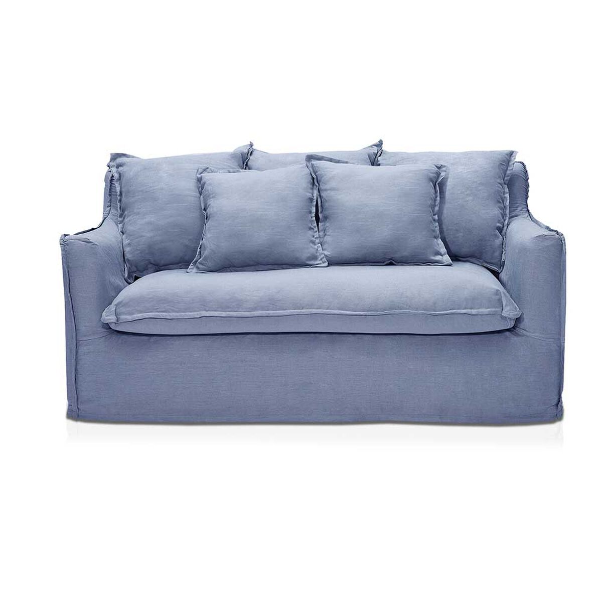 Sofá Innovamuebles Fontana 160 3 Cuerpos Azul Piedra