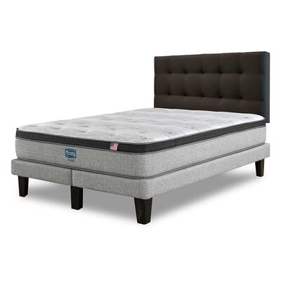 Imagen 2 del producto Cama Europea Simmons 2 Plazas Dreamer Plazasus Box + Respaldo Urban Marengo