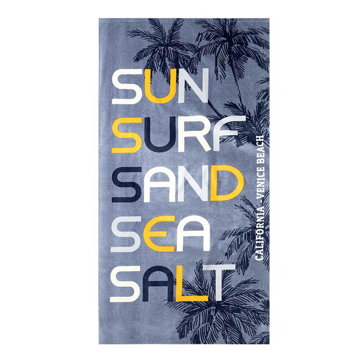 Toalla de Playa Velour Casanova Sand 75 x 150 cm