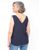 Blusa Sin Mangas Botones Cuello V Escote Espalda V Mujer Portman Club