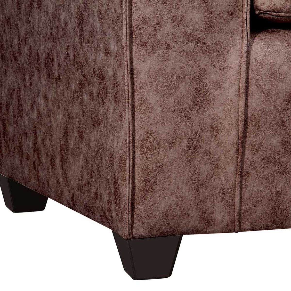 Juego de Living Black Factory Ezeiza Sof&aacute; 3 Cuerpos + Sof&aacute; 2 Cuerpos + Sill&oacute;n 1 Cuerpo Chocolate