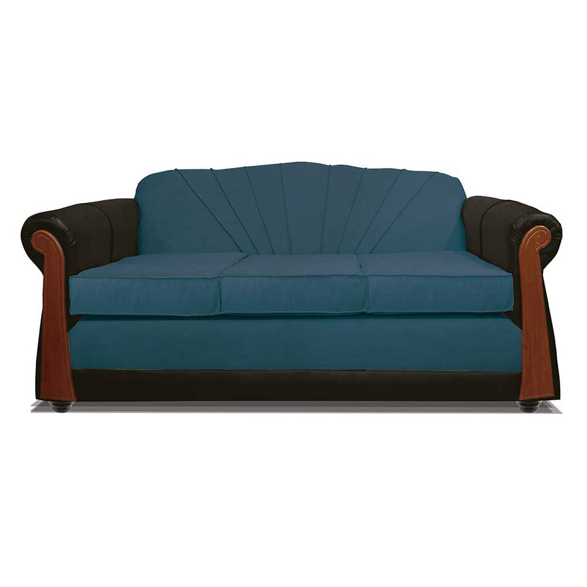 Juego de Living Elegant Detail Marsella Sofá 3 Cuerpos + Sofá 2 cuerpos + Sillón 1 Cuerpo Azul