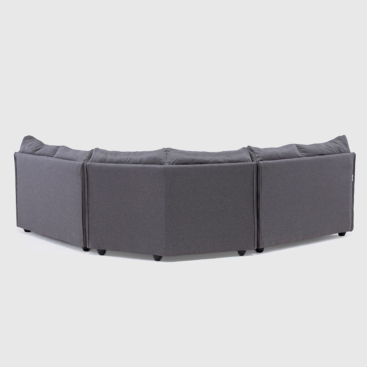 Seccional Muebles MPR Array&aacute;n 2-1-2 CuerposTela Gris Oscuro
