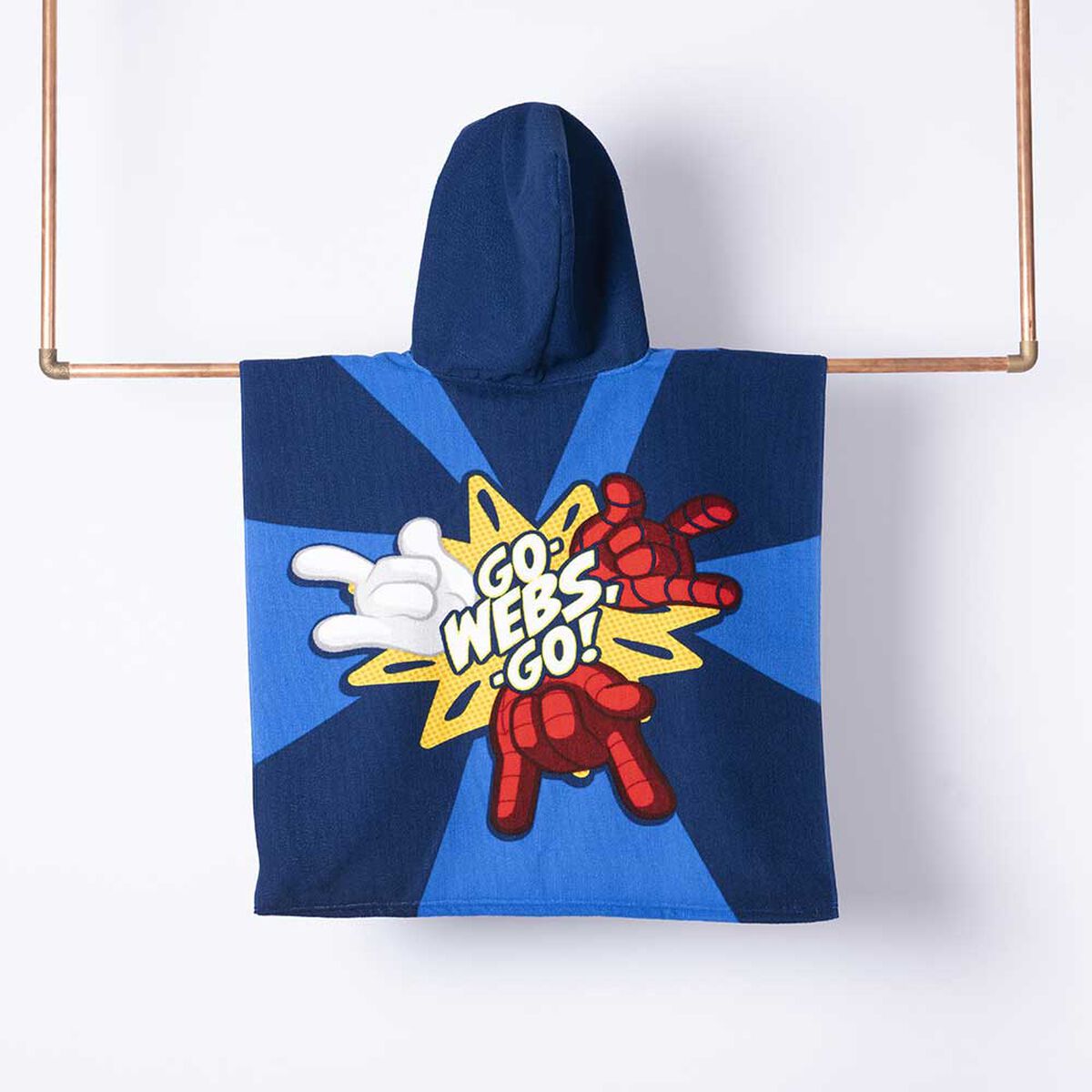 Toalla con Capucha Infantil Spiderman Webs 60 x 120 cm