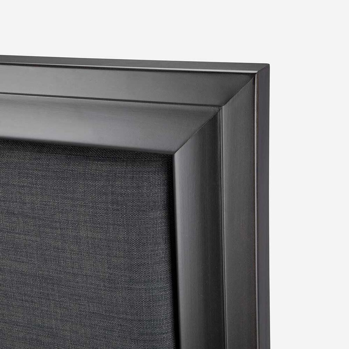 Cama Europea Rosen Base Dividida 2 Plazas Tempo + Respaldo + 2 Veladores Nolita Grafito