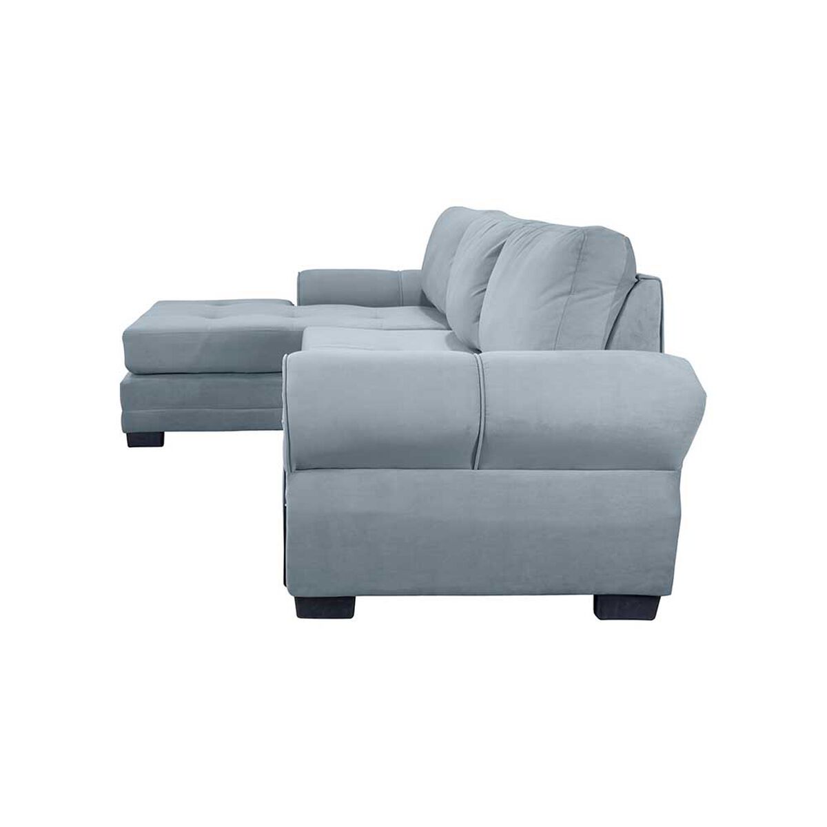 Sof&aacute; Seccional Living Factory Oregon 4 Cuerpos Gris