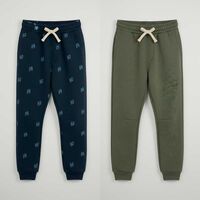 Pack 2 Pantalón Buzo Niño Chess Azul, Grafito, Gris Mel