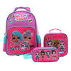 Pack 1 Mochila con Ruedas + 1 Lonchera + 1 Estuche L.O.L Suprise