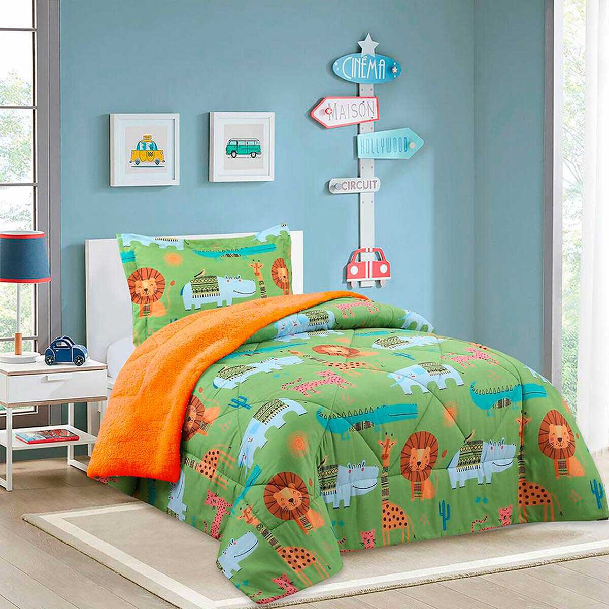 Plum&oacute;n Doral 1,5 Plazas Kids Animales