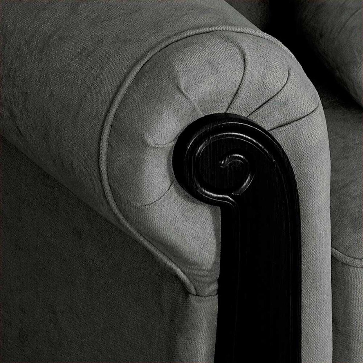 Sof&aacute; Elegant Michigan Tela 3 Cuerpos Gris