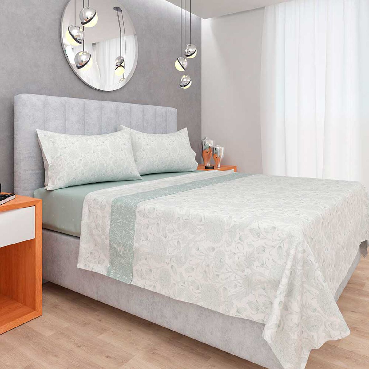 Juego de S&aacute;banas Doral 144 Hilos King Premium Viburnum