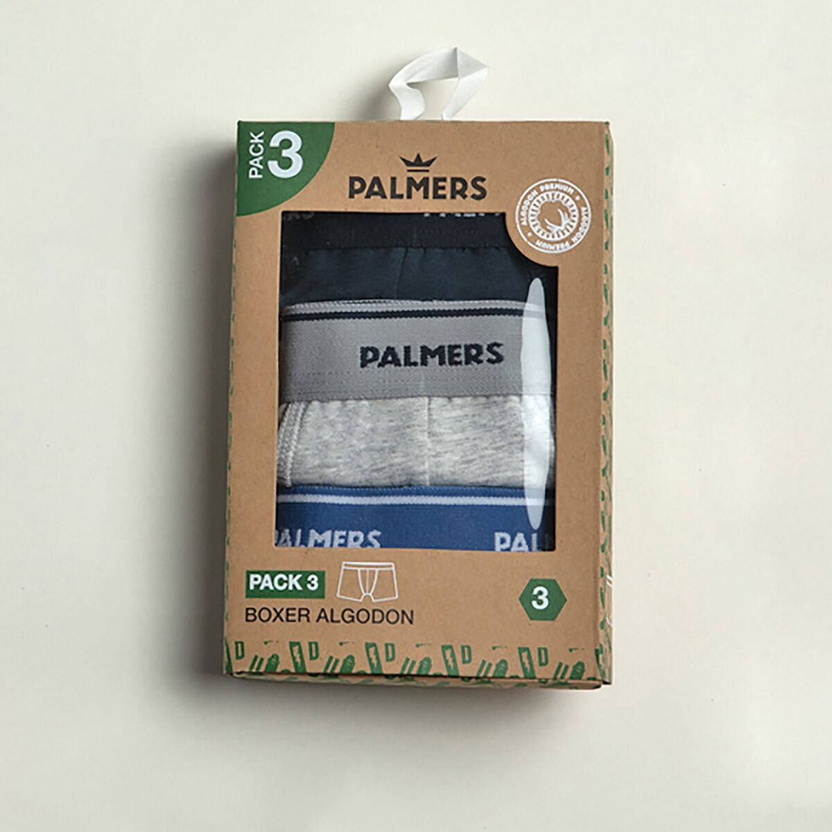 Pack 3 Bóxer Niño Palmers
