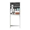 Combo Estante 2 Puertas + Estante Organizador de Baño 2 Puertas CIC Blanco