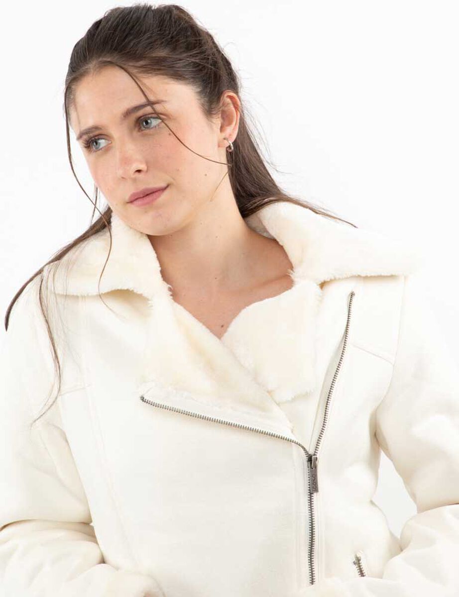 Chaqueta Aviadora Terciopelo Plush Chiporro Mujer Icono