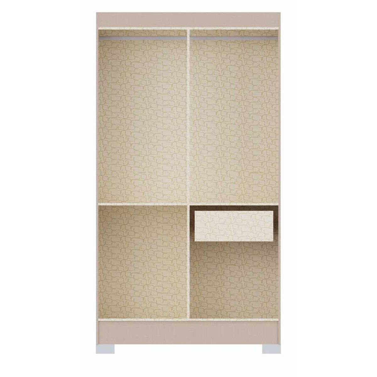 Clóset Vekkahome Roma 4 Puertas 1 Cajón Beige