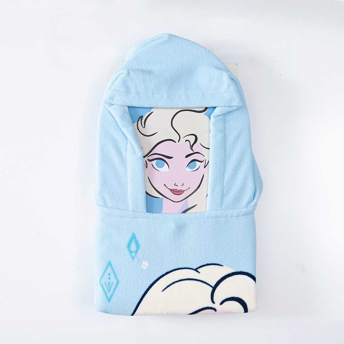 Toalla de Playa con Capucha Infantil Disney Warm Frozen 60 x 120 cm