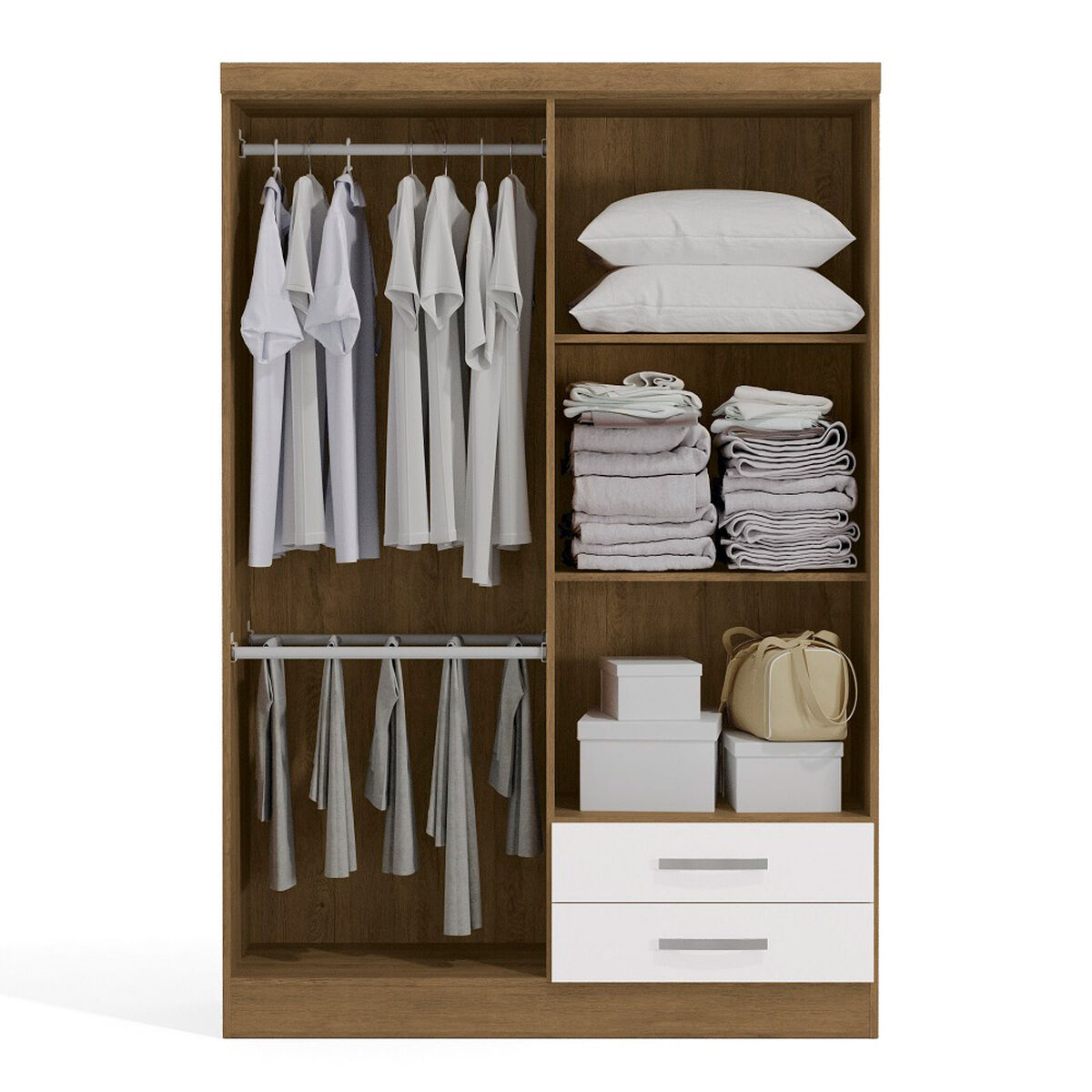 Closet Yardas Josefa 4 Puertas 2 Cajones Freij&oacute; Blanco