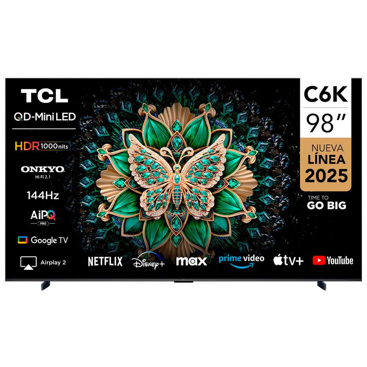 Mini LED Smart TV TCL 98C6K 4K UHD 98"