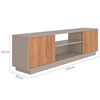 Rack TV Vekkahome Arauco Hasta 70" Gris Caf&eacute;
