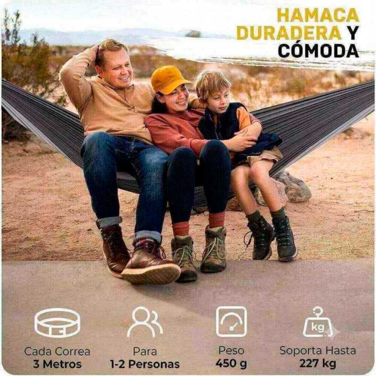 Hamaca Compacta Negra Pro Outdoor