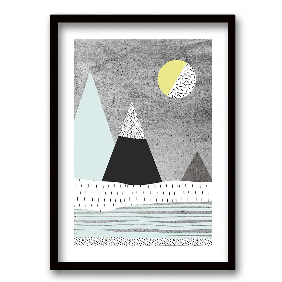 Cuadro Decorativo Retela Montaña Lunar 50 x 35 cm