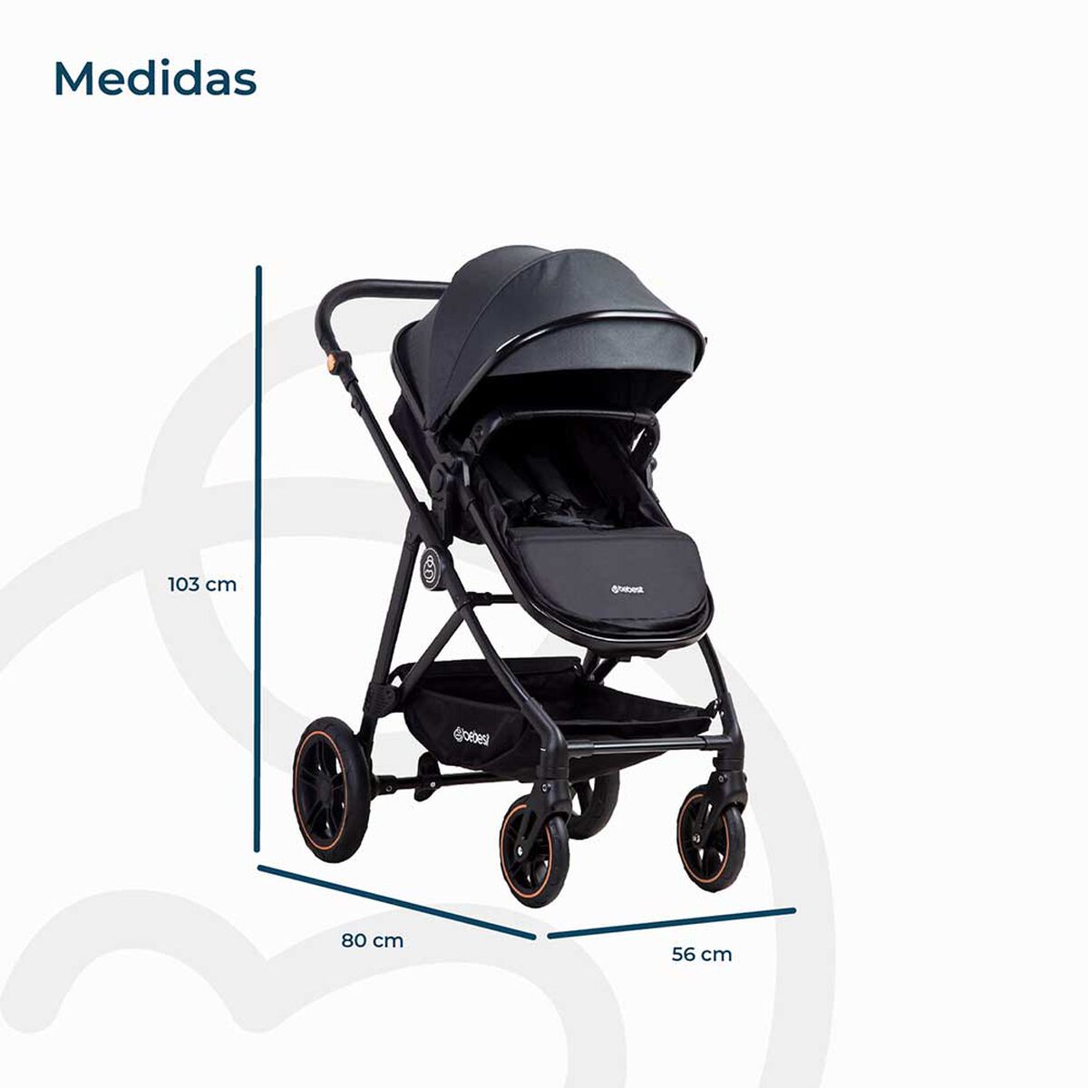 Coche Travel System Street Gris Bebesit