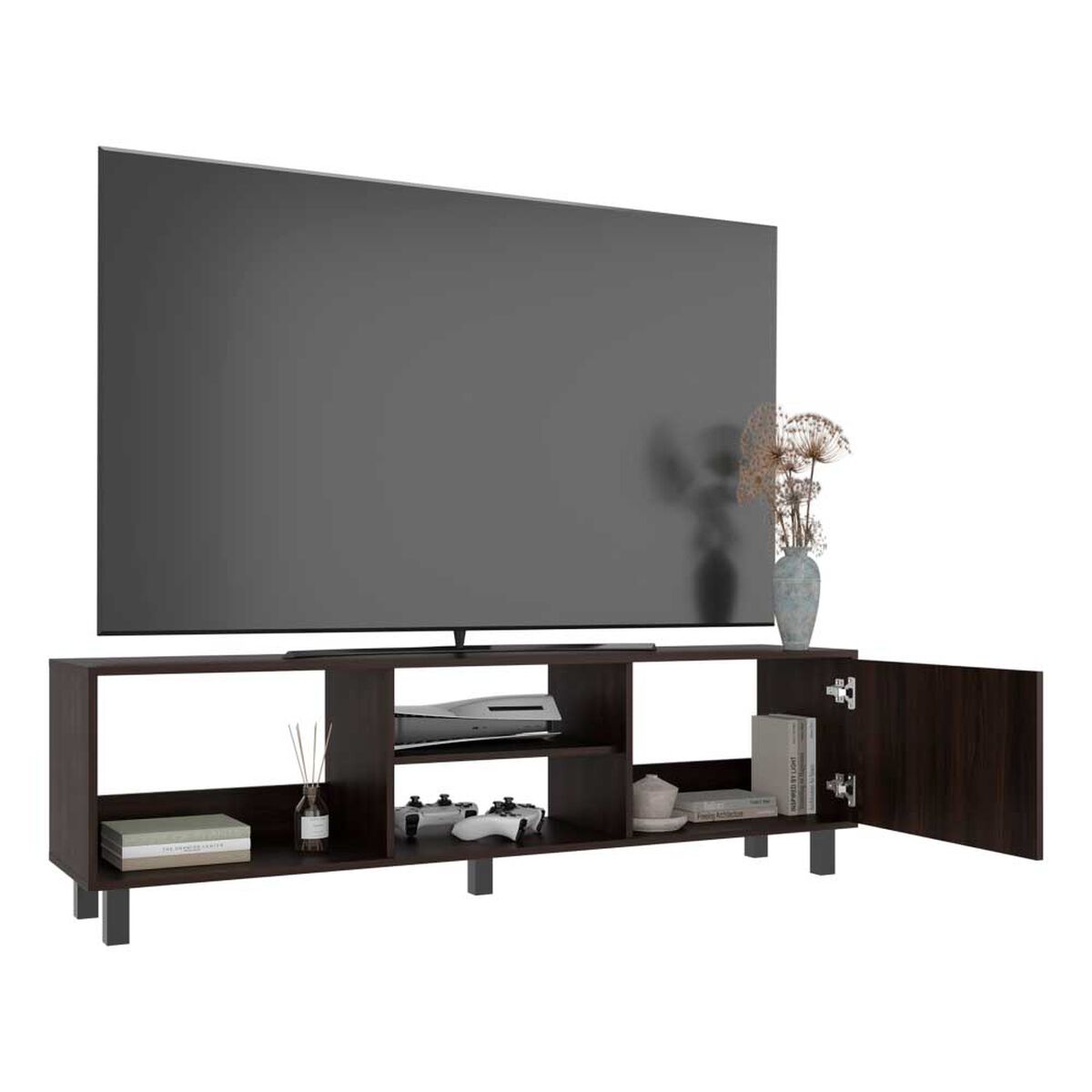 Rack Tuhome Tunez Hasta 65" Nogal Europeo