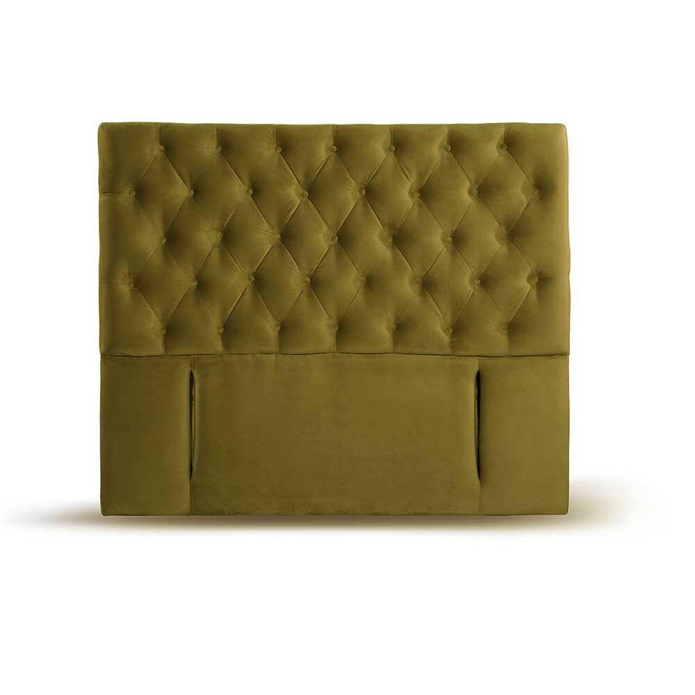 Respaldo Latam Home King Florencia Tela Velvet Verde