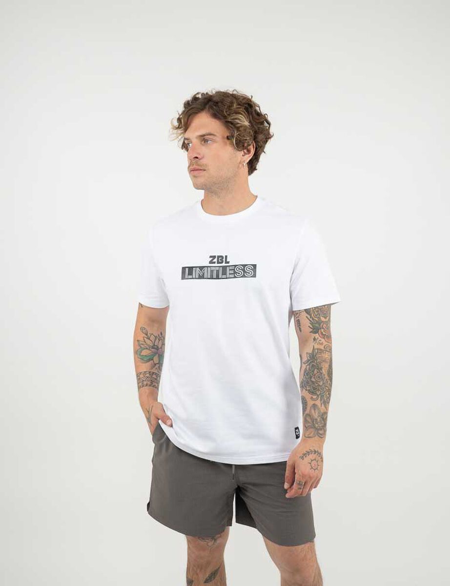 Polera Con Estampado Manga Corta Hombre Zibel
