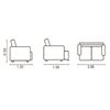 Sofá Cama Amuv Capri 3 Cuerpos Taupe