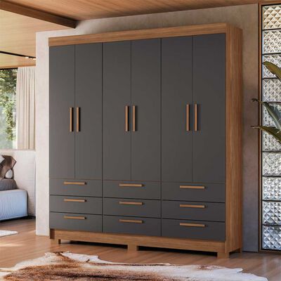 Imagen 2 del producto Clóset Onessta Colombo 6 Puertas 9 Cajones Grafito