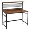 Escritorio Alto Fm Furniture Metalwood Colection Marrón Rústico