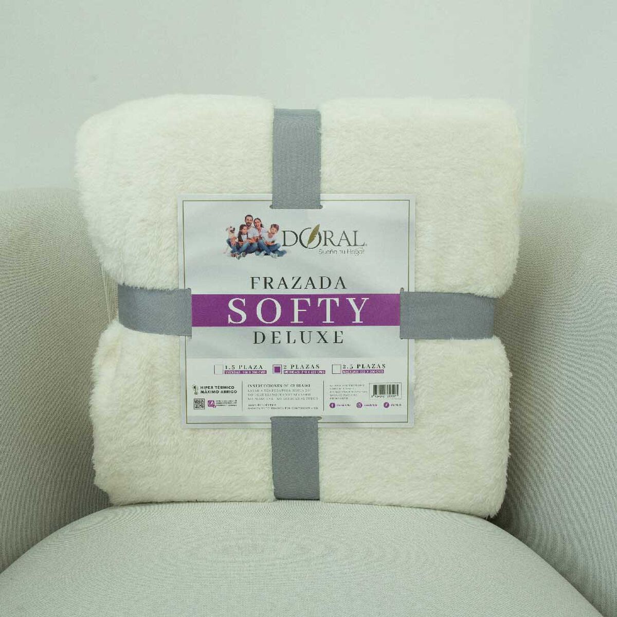 Frazada Doral 2 Plazas Softy Lisa D2