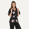 Pijama Manga Corta Mujer Flores