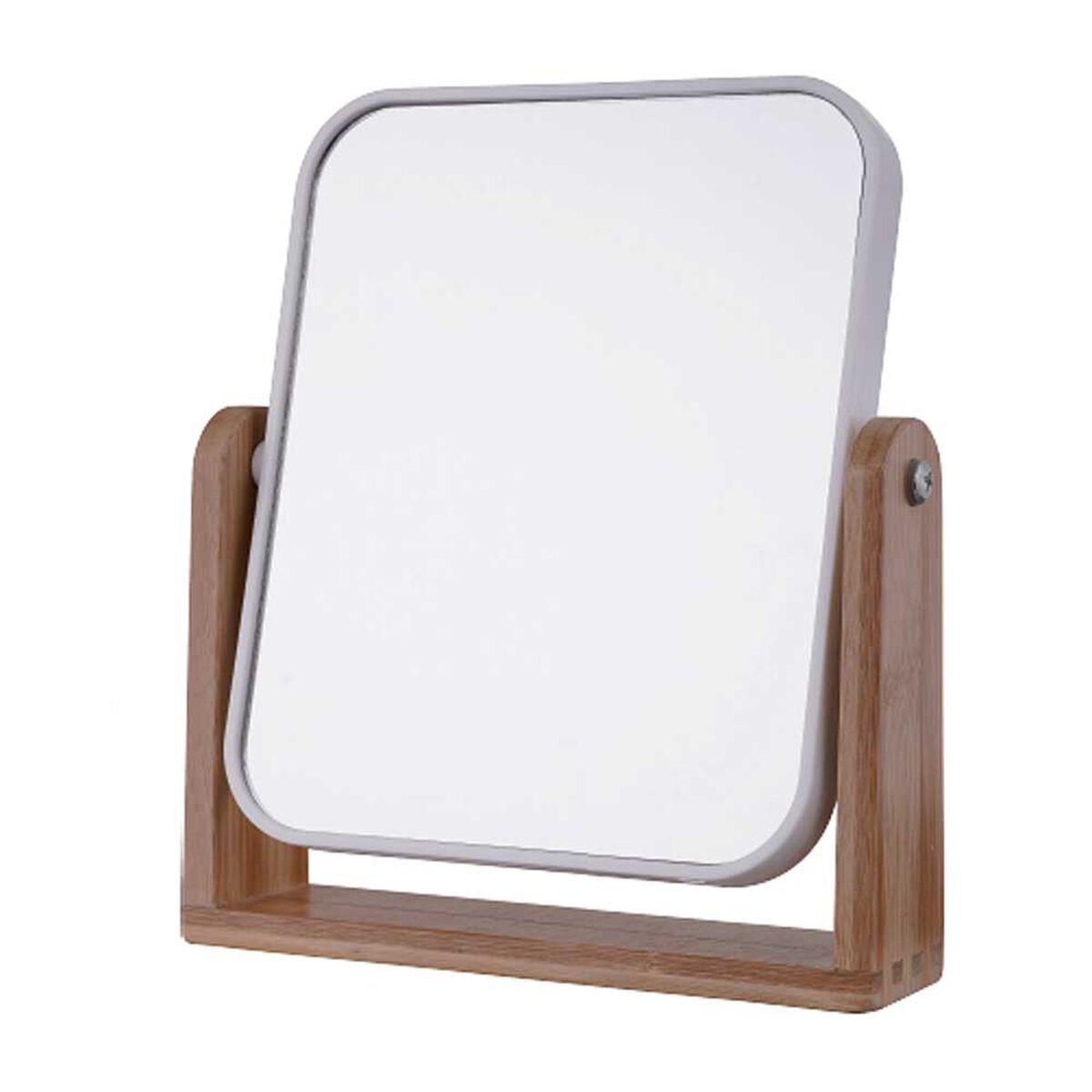 Espejo de Mesa Madera Vgo 21 x 18 cm Blanco