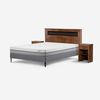 Cama Europea Rosen Full Pratta + Respaldo Ferrara + 2 Veladores