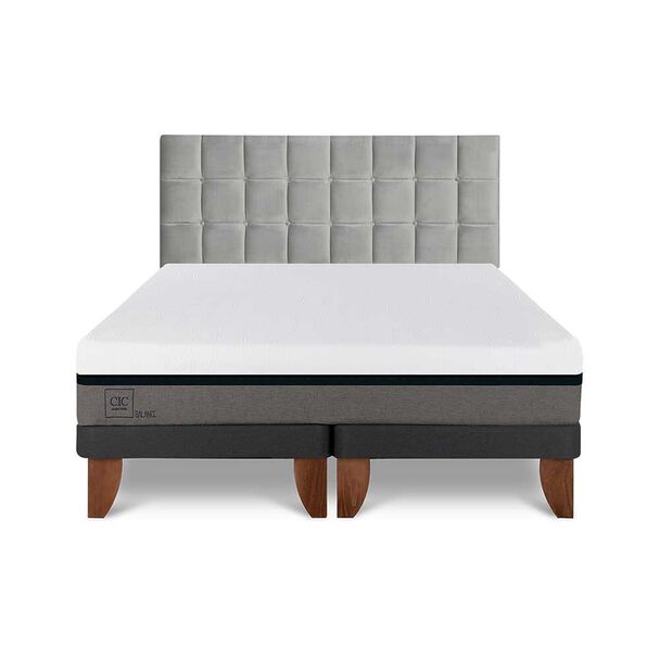 Cama Europea CIC Base Dividida King Balance + Respaldo Sile