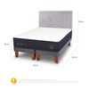 Cama Europea CIC Base Dividida 2 Plazas S&uacute;per Premium + Respaldo