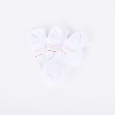 Imagen 2 del producto Pack 3 Calcetines Mujer Icono Blanco
