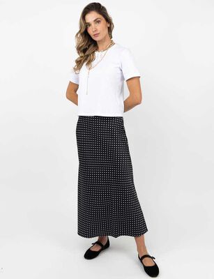 Imagen 2 del producto Falda Maxi Mujer Zibel Negro-Prin, Verde