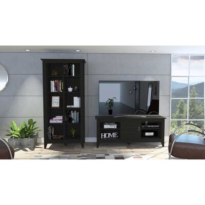 Imagen 1 del producto Rack TV Hasta 65"" + Librero TuHome Essential Wengue